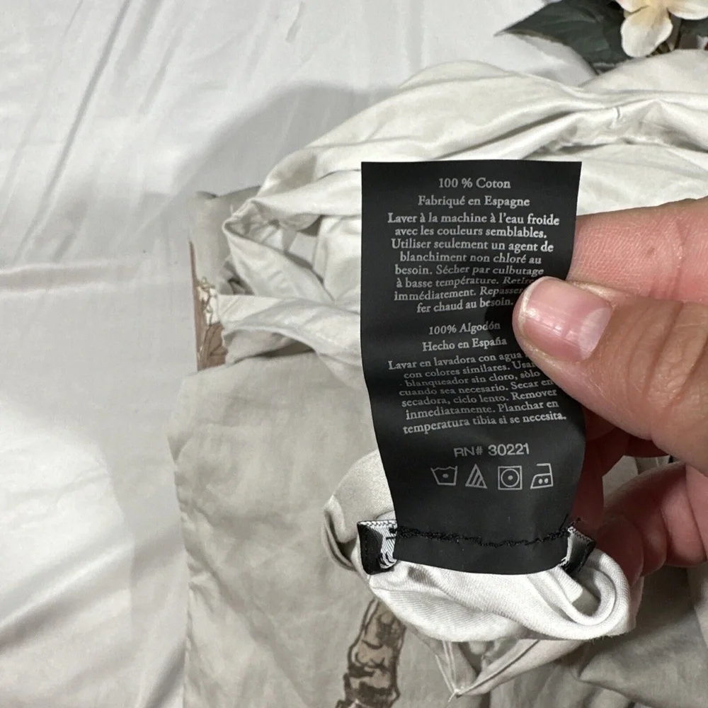 USED $350 Michael Aram [ Queen ] Antique‎ Cherry Blossom Duvet Cover